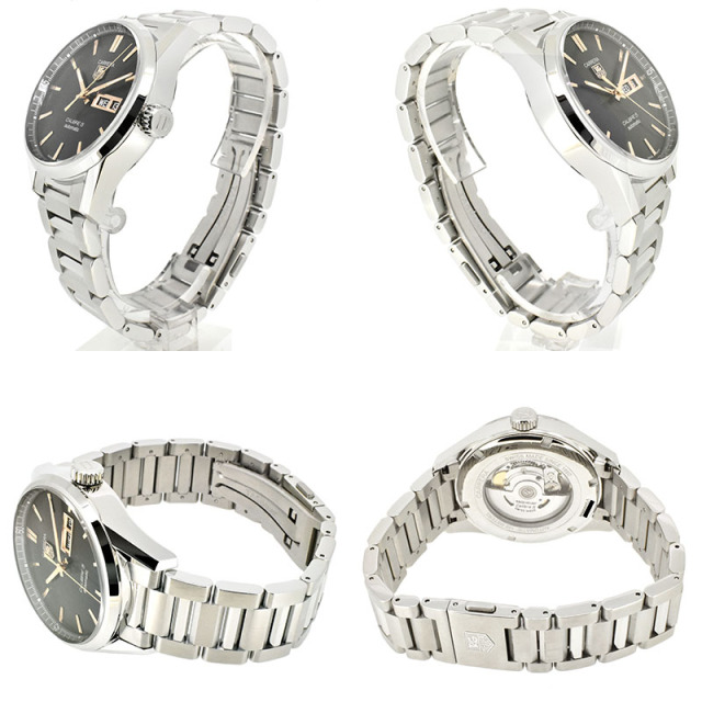 タグホイヤー TAG HEUER カレラ デイデイト キャリバー5 WAR201C.BA0723 41mm SS ブラック USED 中古