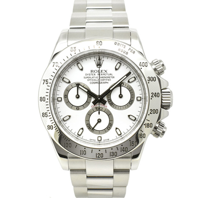 ロレックス　ROLEX　デイトナ　Ref.116520　SS　ホワイト　ランダム番　40mm　USED　中古