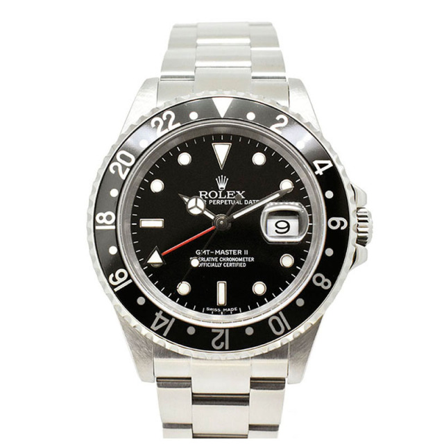 ロレックス ROLEX GMTマスター2 Ref.16710 SS ブラック Z番 スティックダイヤル USED 中古