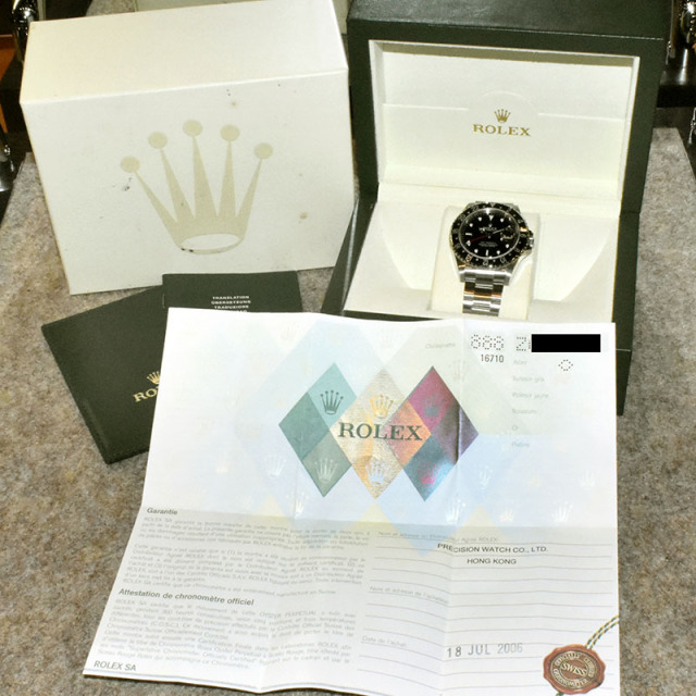 ロレックス ROLEX GMTマスター2 Ref.16710 SS ブラック Z番 スティックダイヤル USED 中古