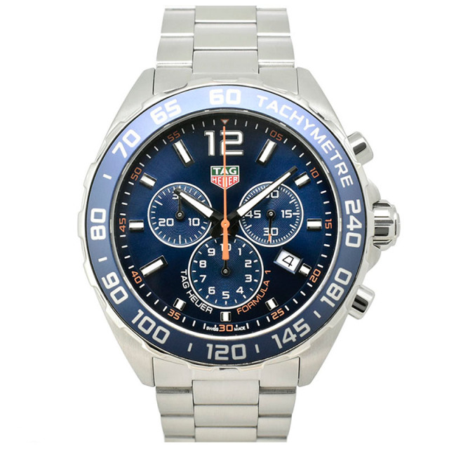 タグホイヤー　TAG HEUER　フォーミュラ1 クロノグラフ　CAZ1014.BA0842　クォーツ　ブルー　43mm　USED　中古