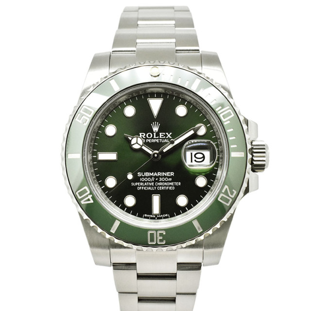 ロレックス　ROLEX　サブマリーナデイト グリーン　116610LV　ランダム番　国内正規品　USED　中古