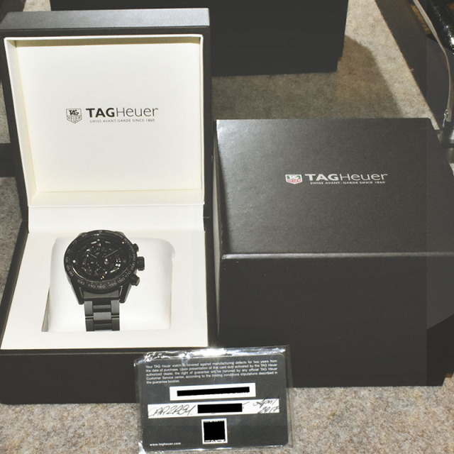タグホイヤー TAG HEUER カレラ クロノグラフ キャリバー ホイヤー01 ブラックセラミック CAR2A91.BH0742 45mm USED 中古