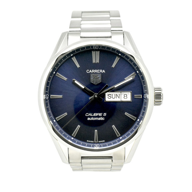 タグホイヤー TAG HEUER カレラ デイデイト キャリバー5 WAR201E.BA0723 41mm ブルー USED 中古