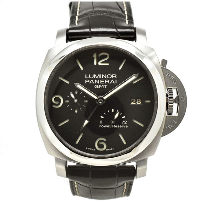 パネライ　PANERAI　ルミノール1950 3デイズ GMTパワーリザーブ　PAM00321　44mm　P番　USED　中古