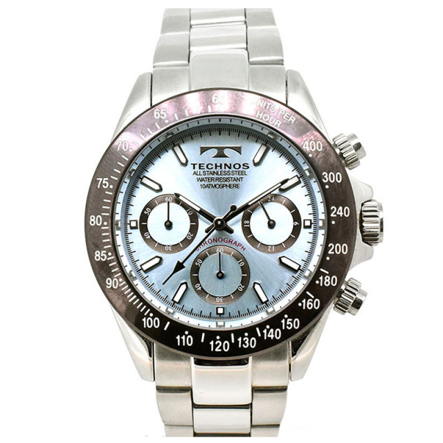 テクノス　TECHNOS　T4251　ブルー　40mm　クォーツ　USED　中古