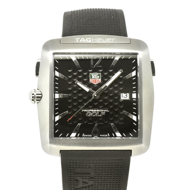 タグホイヤー　TAG HEUER　ゴルフウォッチ タイガーウッズエディション　WAE1111　チタン　クォーツ　36mm　USED　中古
