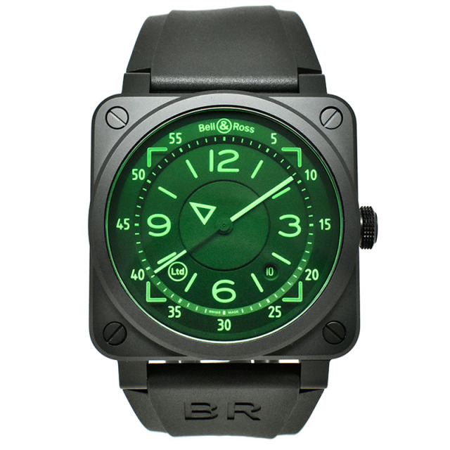 ベル＆ロス　BELL＆ROSS　BR03-92 HUD　BR0392-HUD-CE/SRB　セラミック　42mm　世界999本限定　USED　中古