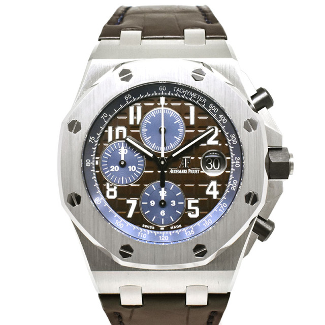 オーデマ・ピゲ　AUDEMARS PIGUET　ロイヤルオーク オフショアクロノグラフ　26470ST.OO.A099CR.01　42mm　ブラウン/ブルー　USED　中古