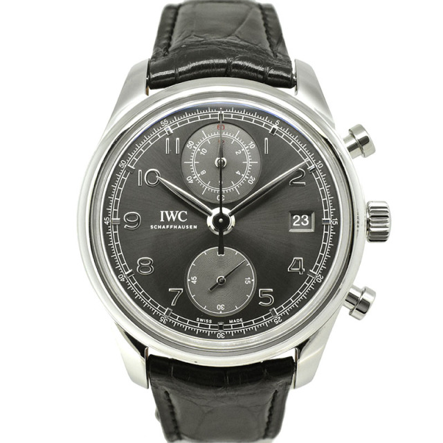 IWC　ポルトギーゼ クロノグラフ クラシック　IW390404　SS　グレー　42mm　USED　中古