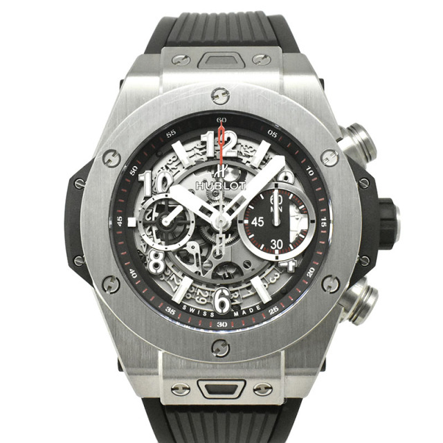 ウブロ　HUBLOT　ビッグバン　ウニコ　チタニウム　411.NX.1170.RX　45mm　USED　中古