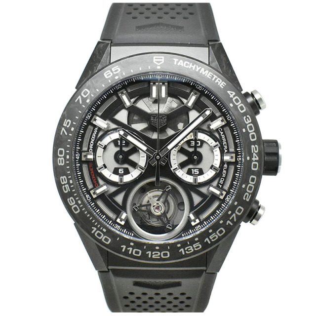 タグホイヤー　TAG HEUER　カレラ ホイヤー02T フライングトゥールビヨン　CAR5A8W.FT6071　45mm　USED　中古