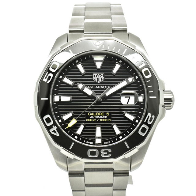 タグホイヤー　TAG HEUER　アクアレーサー　キャリバー5　WAY201A.BA0927　43mm　ブラック　USED　中古