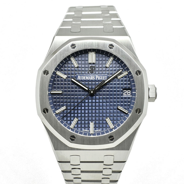 オーデマ・ピゲ　AUDEMARS PIGUET　ロイヤルオーク オートマティック　15500ST.OO.1220ST.01　41mm　ブルー　USED　中古