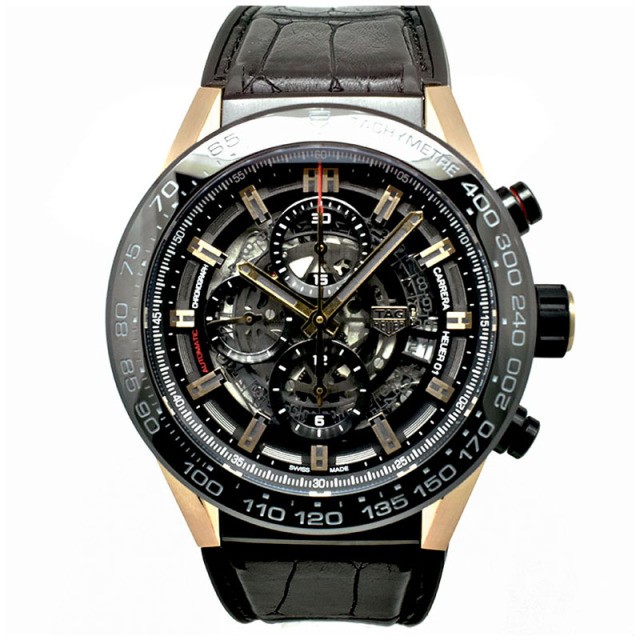 タグホイヤー TAG HEUER カレラ クロノグラフ キャリバー ホイヤー01 CAR2A5A.FT6044 45mm USED 中古