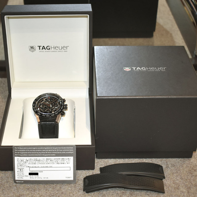 タグホイヤー TAG HEUER カレラ クロノグラフ キャリバー ホイヤー01 CAR2A5A.FT6044 45mm USED 中古