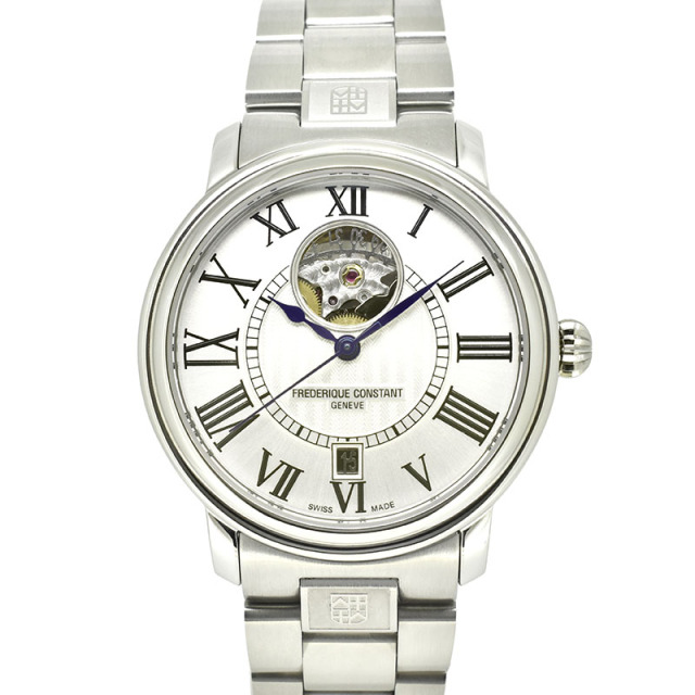 フレデリック・コンスタント　FREDERIQUE CONSTANT　クラシック ハートビート　FC-315MS3P6B　SS　38mm　シルバー　USED　中古