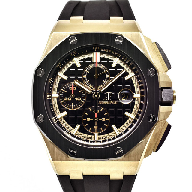 オーデマ・ピゲ　AUDEMARS PIGUET　ロイヤルオーク オフショア クロノグラフ　26401RO.OO.A002CA.02　18KPG　44mm　ブラック　USED　中古