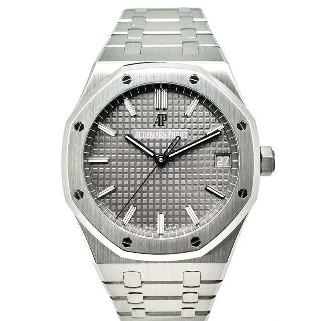 オーデマ・ピゲ　AUDEMARS PIGUET　ロイヤルオーク オートマティック　15500ST.OO.1220ST.02　41mm　グレー　USED　中古