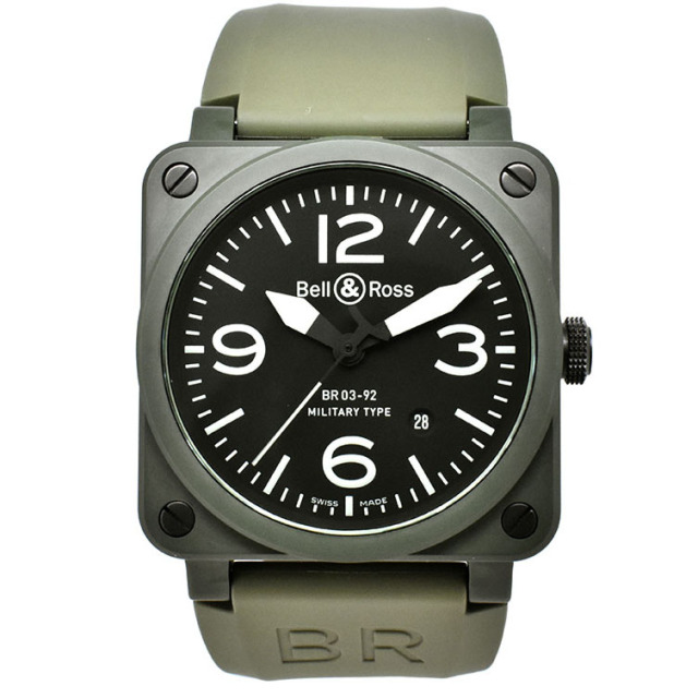 ベル＆ロス　BELL＆ROSS　BR03-92 ミリタリー セラミック　BR03-92MILITARY CERAMIC-R　42mm　自動巻　USED　中古