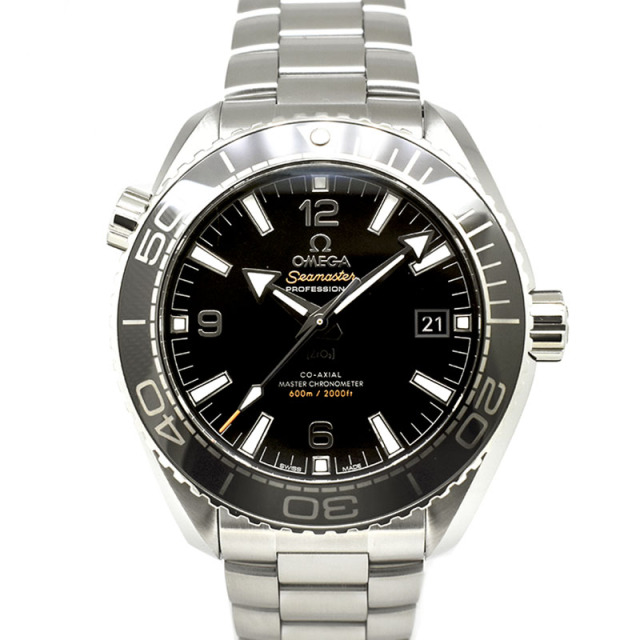 オメガ　OMEGA　シーマスター プラネットオーシャン マスタークロノメーター　215.30.44.21.01.001　ブラック　43.5mm　USED　中古