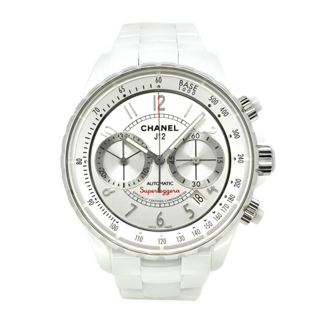 シャネル　CHANEL　J12 スーパーレッジェーラ　H3410　41mm　ホワイトセラミック　USED　中古