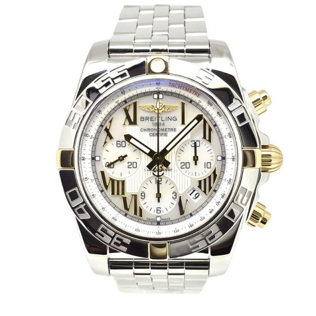 ブライトリング　BREITLING　クロノマット44　IB0110　ホワイトシェルローマ　44mm　USED　中古