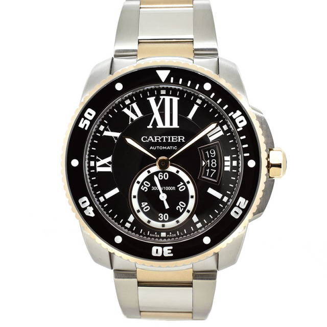 カルティエ　CARTIER　カリブル ドゥ カルティエ ダイバー　W7100054　18KPG×SS　42mm　USED　中古