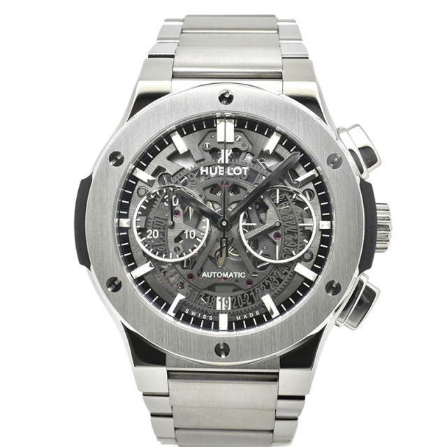 ウブロ　HUBLOT　クラシックフュージョン アエロ クロノグラフ チタニウム　528.NX.0170.NX　45mm　USED　中古