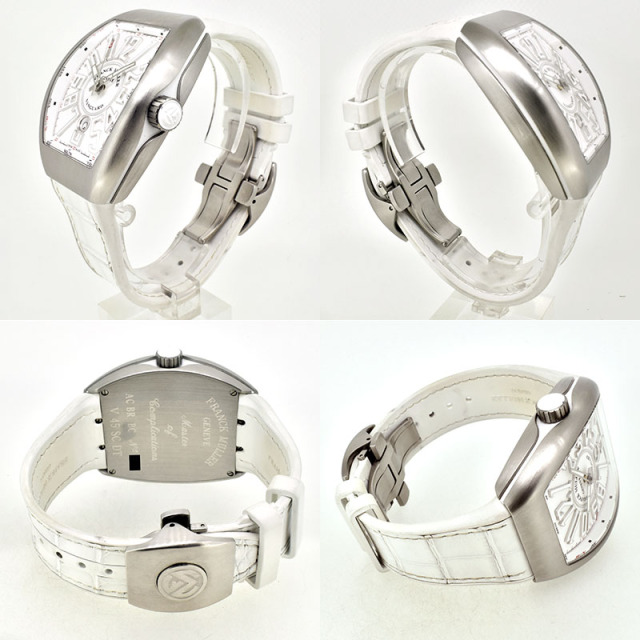 フランクミュラー FRANCK MULLER ヴァンガード V45SCDT ホワイト 53.7×44mm USED 中古
