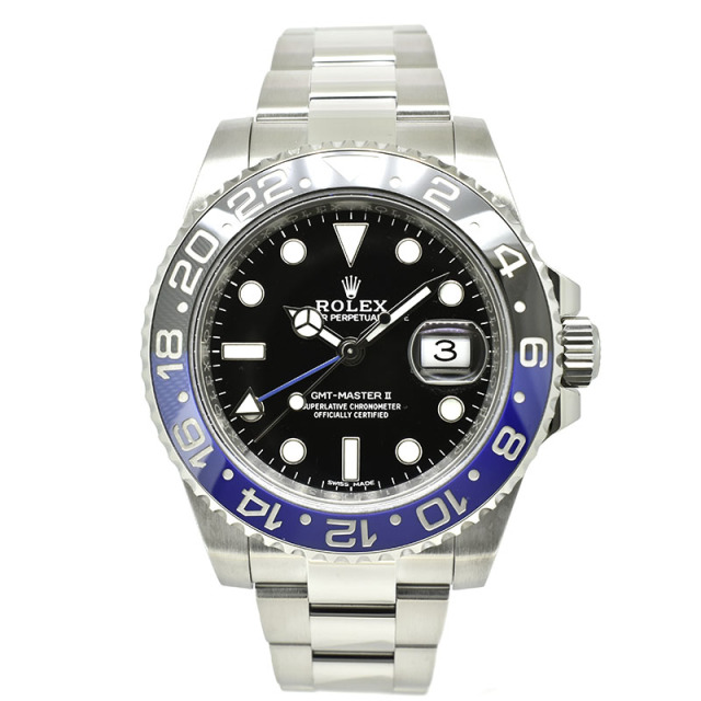 ロレックス　ROLEX　GMTマスター2　116710BLNR　40mm　青黒ベゼル　USED　中古