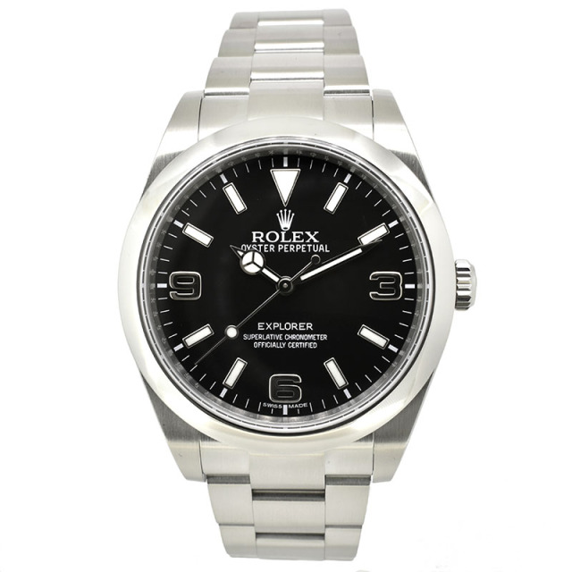 ロレックス　ROLEX　エクスプローラー1　Ref.214270　39mm　ブラックアウト　ランダム番　USED　中古