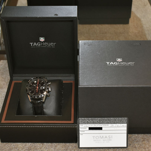 タグホイヤー TAG HEUER カレラ レーシング クロノグラフ CV2014 SS  