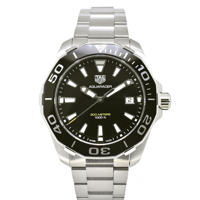 タグホイヤー　TAG HEUER　アクアレーサー　WAY111A.BA0928　41mm　ブラック　クォーツ　USED　中古