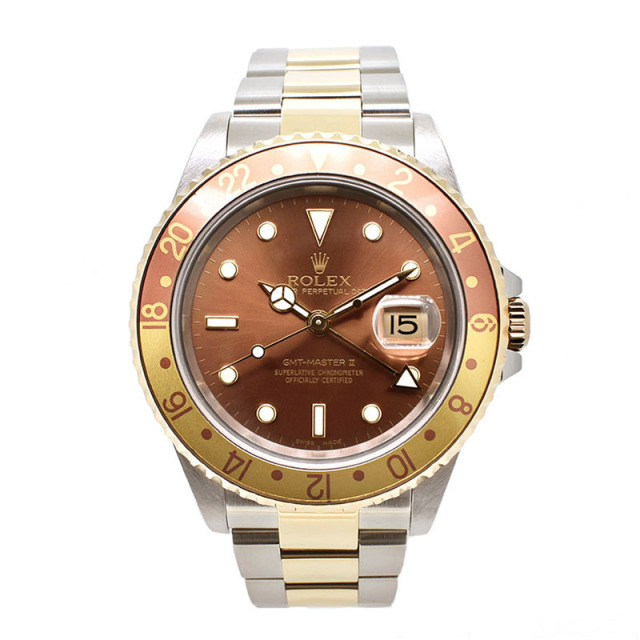 ロレックス　ROLEX　GMTマスター2　Ref.16713　ブラウン　Y番　40mm　USED　中古