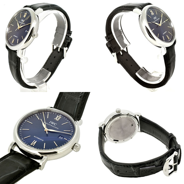 IWC ポートフィノ IW356523 SS 40mm ブルー 革ベルト 未使用品