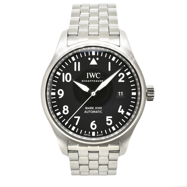 IWC　パイロットウォッチ　マーク18　IW327011　ブラック　40mm　USED　中古