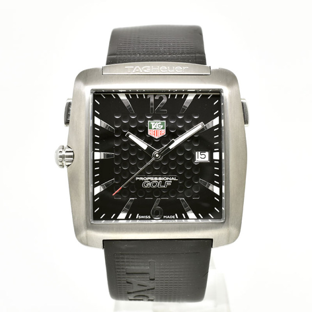 タグホイヤー　TAG HEUER　ゴルフウォッチ タイガーウッズエディション　WAE1111　チタン　クォーツ　36mm　USED　中古