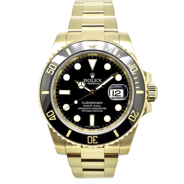 ロレックス　ROLEX　サブマリーナデイト　116618LN　18KYG　40mm　V番　USED　中古