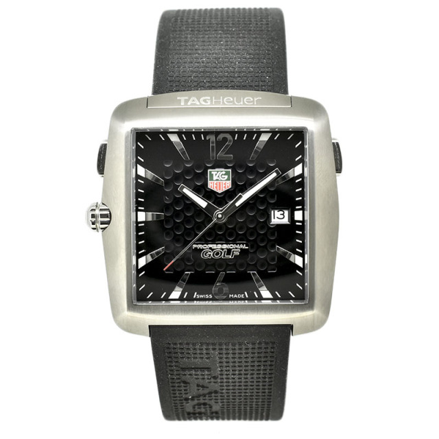 タグホイヤー　TAG HEUER　ゴルフウォッチ タイガーウッズエディション　WAE1111　チタン　クォーツ　36mm　USED　中古