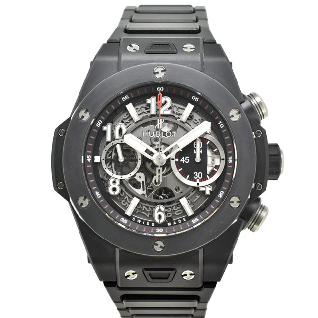 ウブロ　HUBLOT　ビッグバン ウニコ ブラックマジック　411.CI.1170.CI　セラミック　45mm　USED　中古