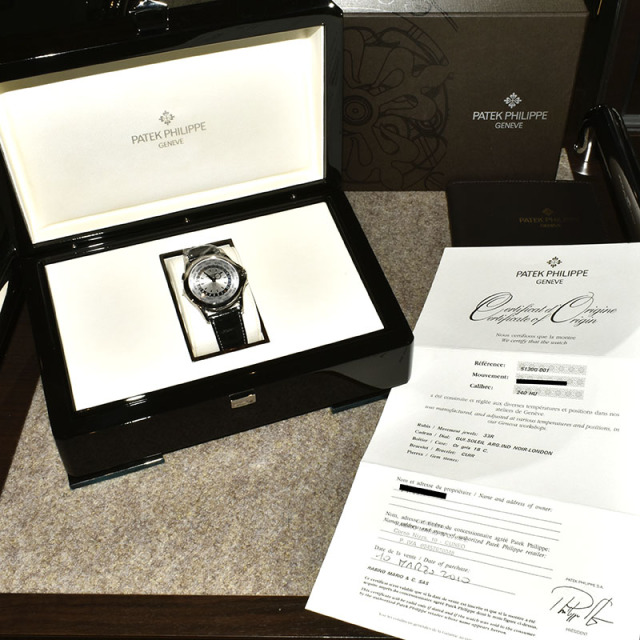 パテックフィリップ PATEK PHILIPPE ワールドタイム 5130G-001 39.5mm 18KWG USED 中古