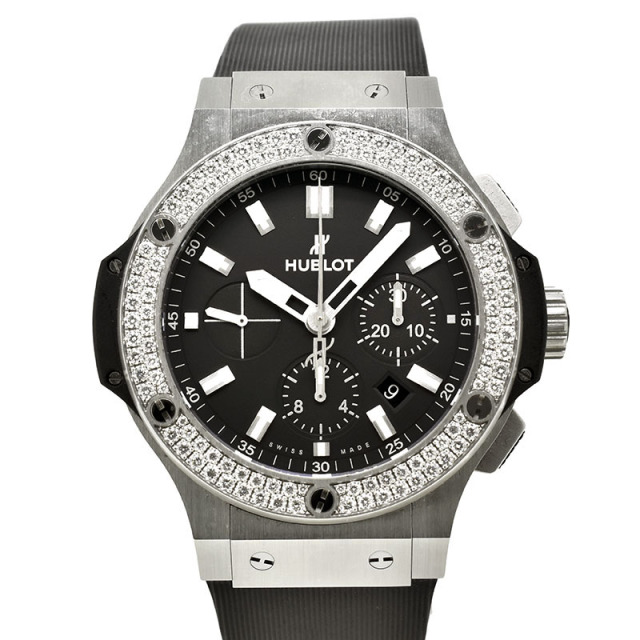 ウブロ　HUBLOT　ビッグバンエボリューション ダイヤモンドベゼル　301.SX.1170.RX.1104　ラバーベルト　44mm　USED　中古