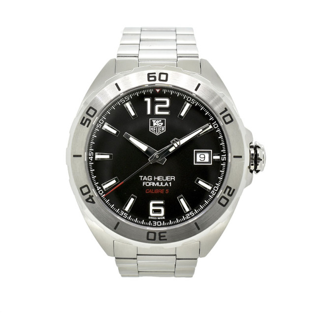 タグホイヤー　TAG HEUER　フォーミュラ1 キャリバー5　WAZ2113.BA0875　ブラック　41mm　USED　中古