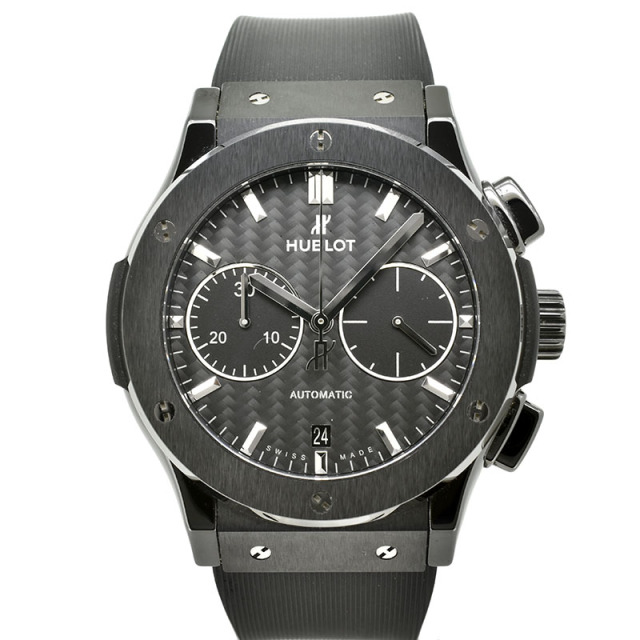 ウブロ　HUBLOT　クラシックフュージョン クロノグラフ ブラックマジック　521.CM.1771.RX　45mm　セラミック　USED　中古