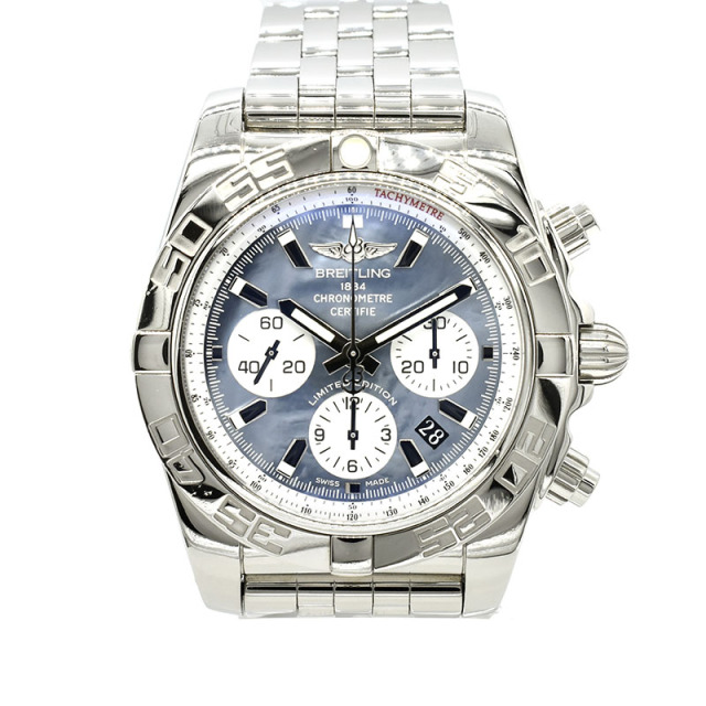 ブライトリング　BREITLING　クロノマット44　A011BWJPA　ブラック×ホワイトシェル　SS　44mm　日本400本限定　USED　中古