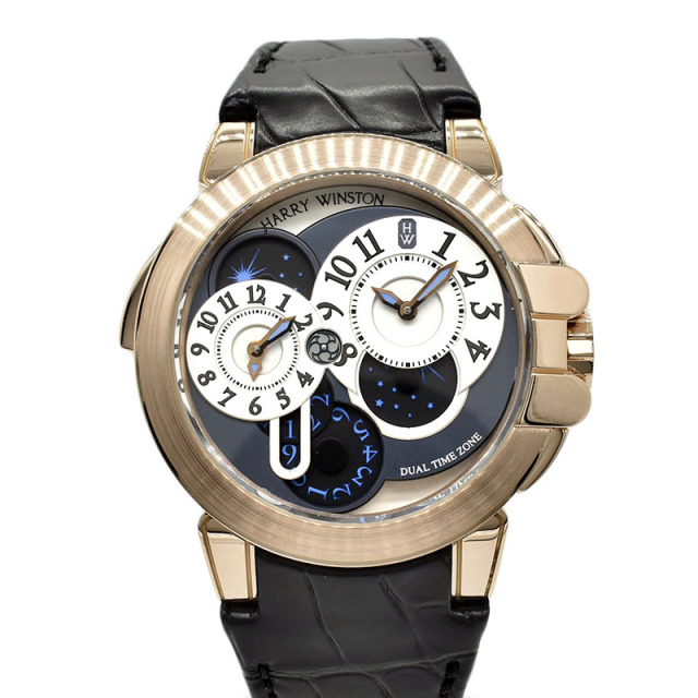 ハリーウィンストン　HARRY WINSTON　オーシャン デュアルタイム　OCEATZ44RR001　44mm　USED　中古