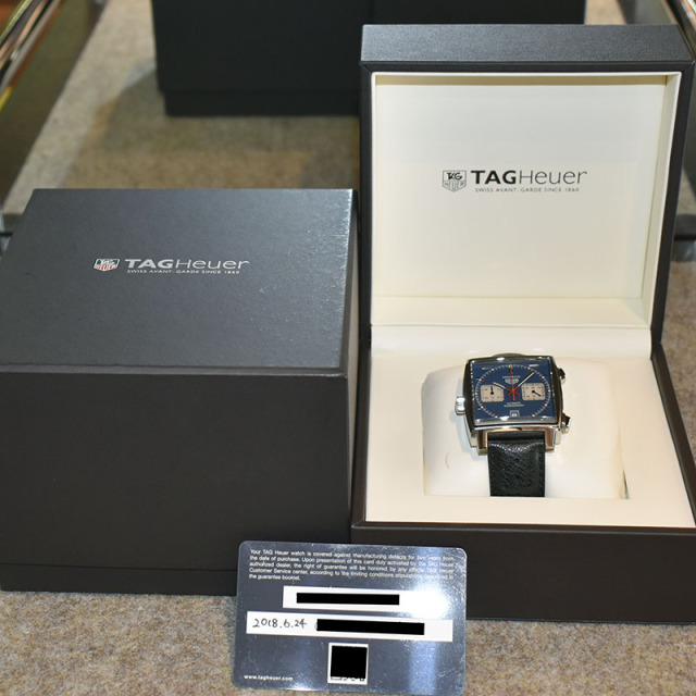 タグホイヤー TAG HEUER モナコ クロノグラフ Cal.11 スティーブマックイーン CAW211P.FC6356 39mm USED 中古