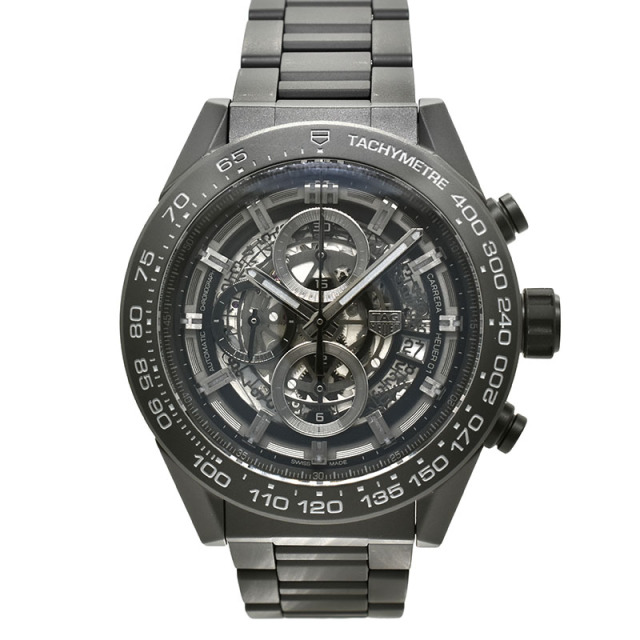 タグホイヤー　TAG HEUER　カレラ クロノグラフ キャリバー ホイヤー01 ブラックセラミック　CAR2A91.BH0742　45mm　USED　中古