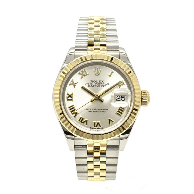 ロレックス　ROLEX　レディ デイトジャスト 28　279173　シルバーローマ　SS×YG　28mm　USED　中古